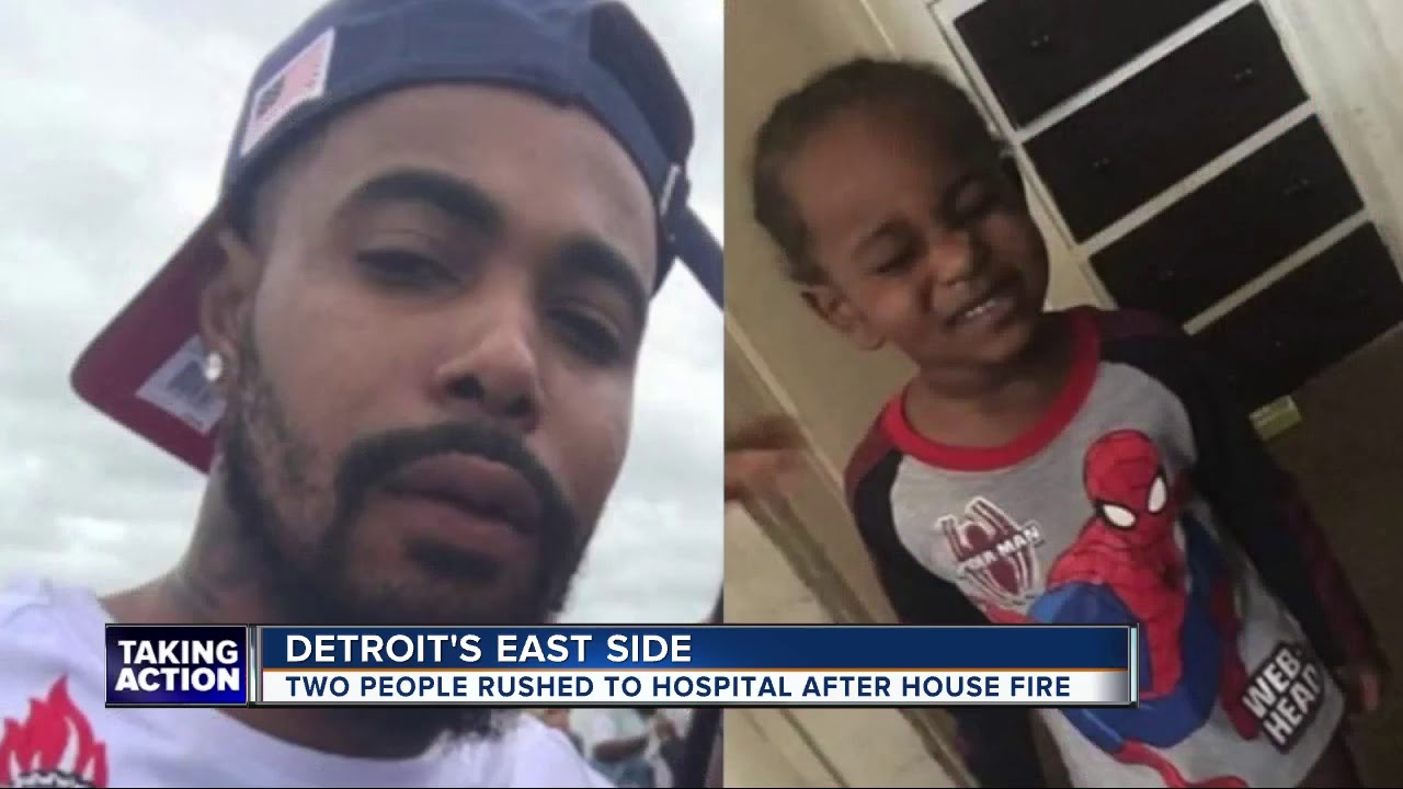Father &amp; child in critical condition after house fire in Detroit