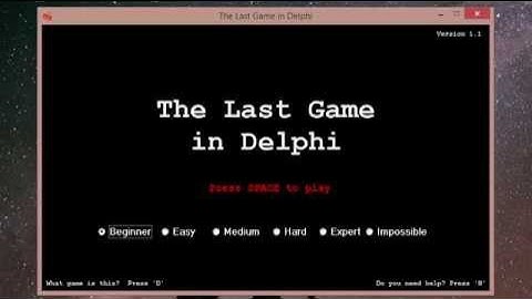 The Last Game in Delphi