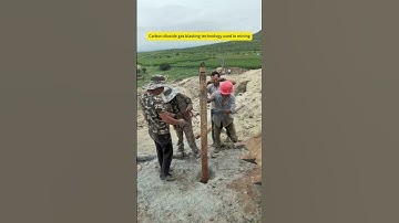 Carbon dioxide gas blasting technology used in mining #co2blasting #mining #co2rockblasting