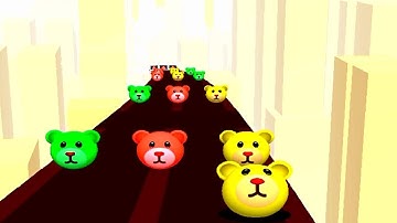 Color Road ! Bear Ball Levels Gameplay Part 45 android, ios