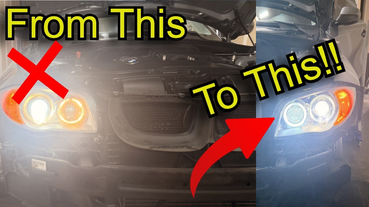 Error Code Headlight Jack issues.. Adaptive headlight error fix and upgrade 135i BMW - YouTube