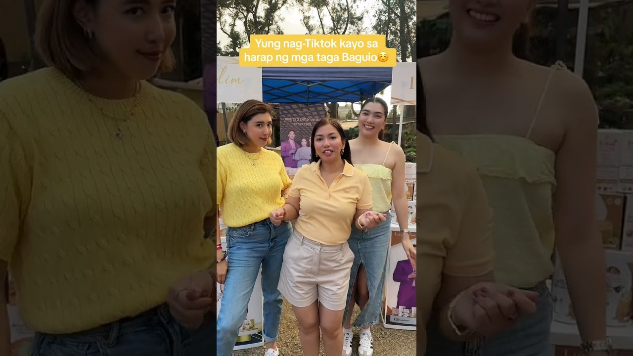 Pau Fajardo with Anna Magkawas at Dani Barretto, Nag Tiktok sa harap ng taga Baguio!