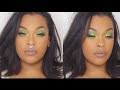 #420 Green Glitter Makeup |Chit Chat GRWM | AllThatAsh #green #glitter #amazing