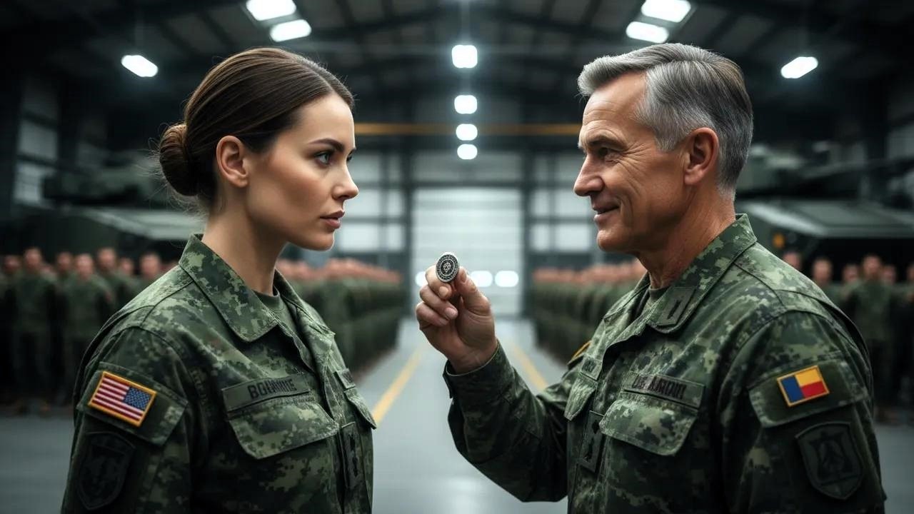 Admirał wyśmiał jej „fałszywą odznakę” — zamarł, dostrzegając obok niej pieczęć prezydencką