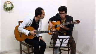 Video thumbnail of "Funny Persian Guitar Duel/دوئل با گیتار طنز و خنده"