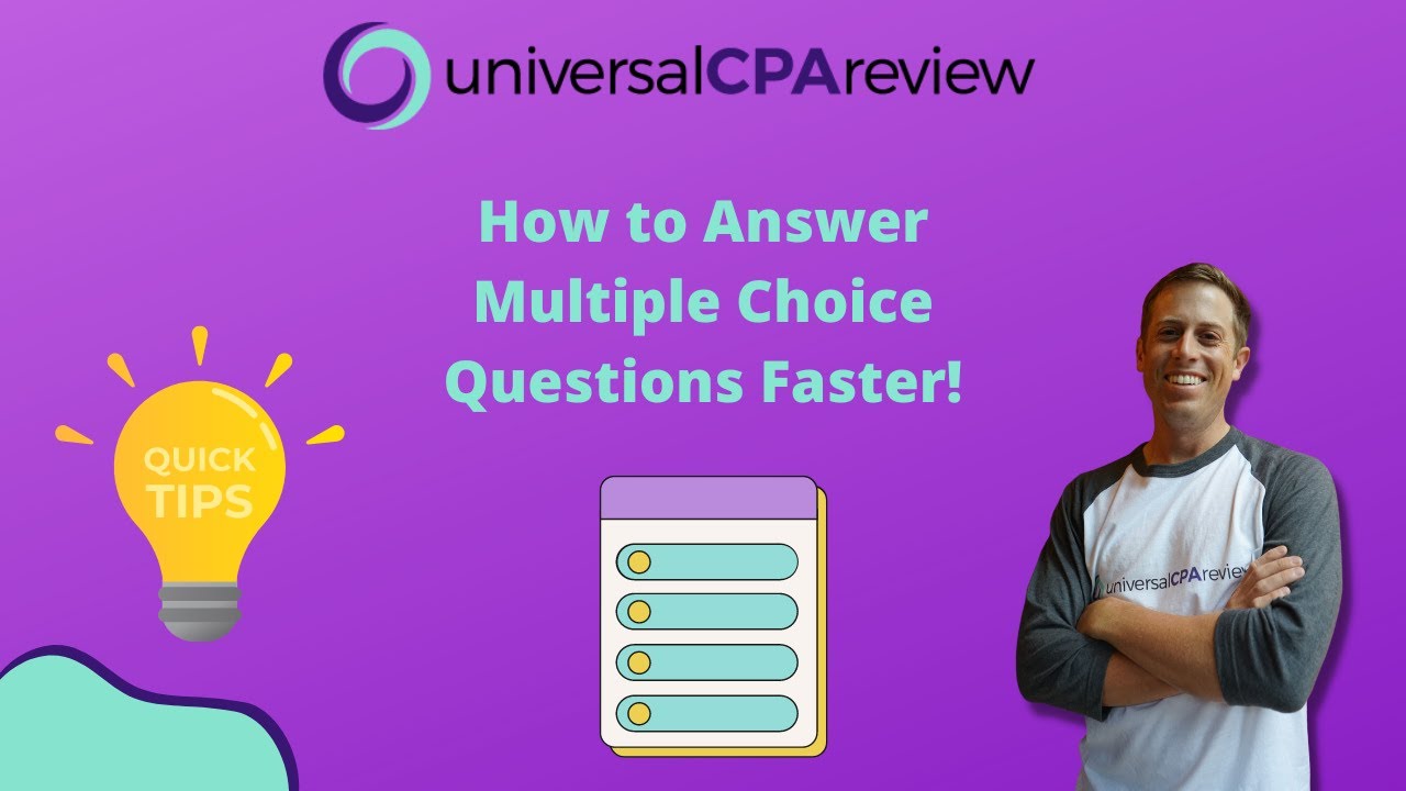 How to Answer Multiple Choice Questions Faster on the CPA Exam - YouTube