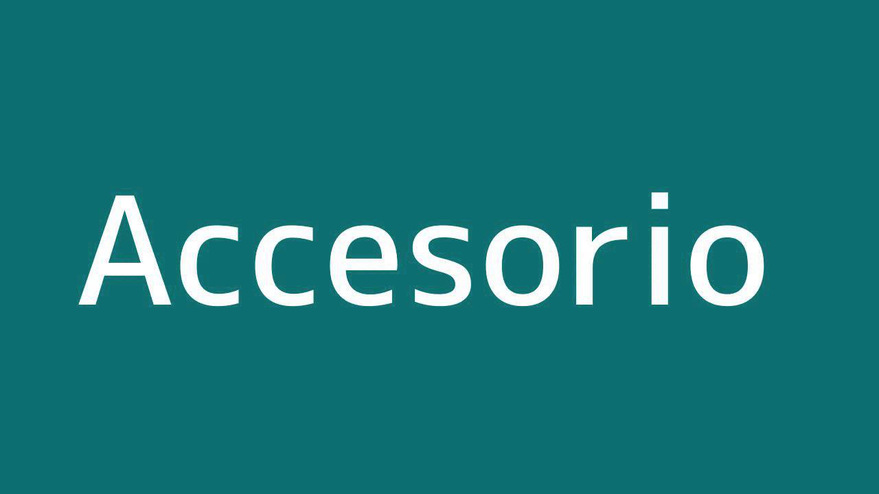 How to say Accessory in Spanish YouTube