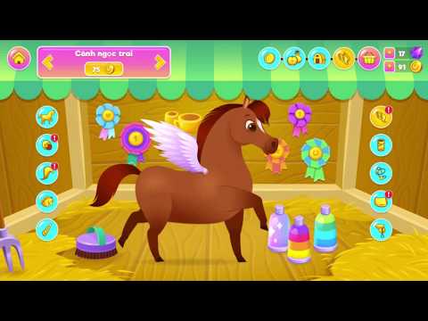 Video Trò Chơi Chăm Sóc Chú Ngựa Pony Cho Trẻ Em | Chị Kiều... - youtube