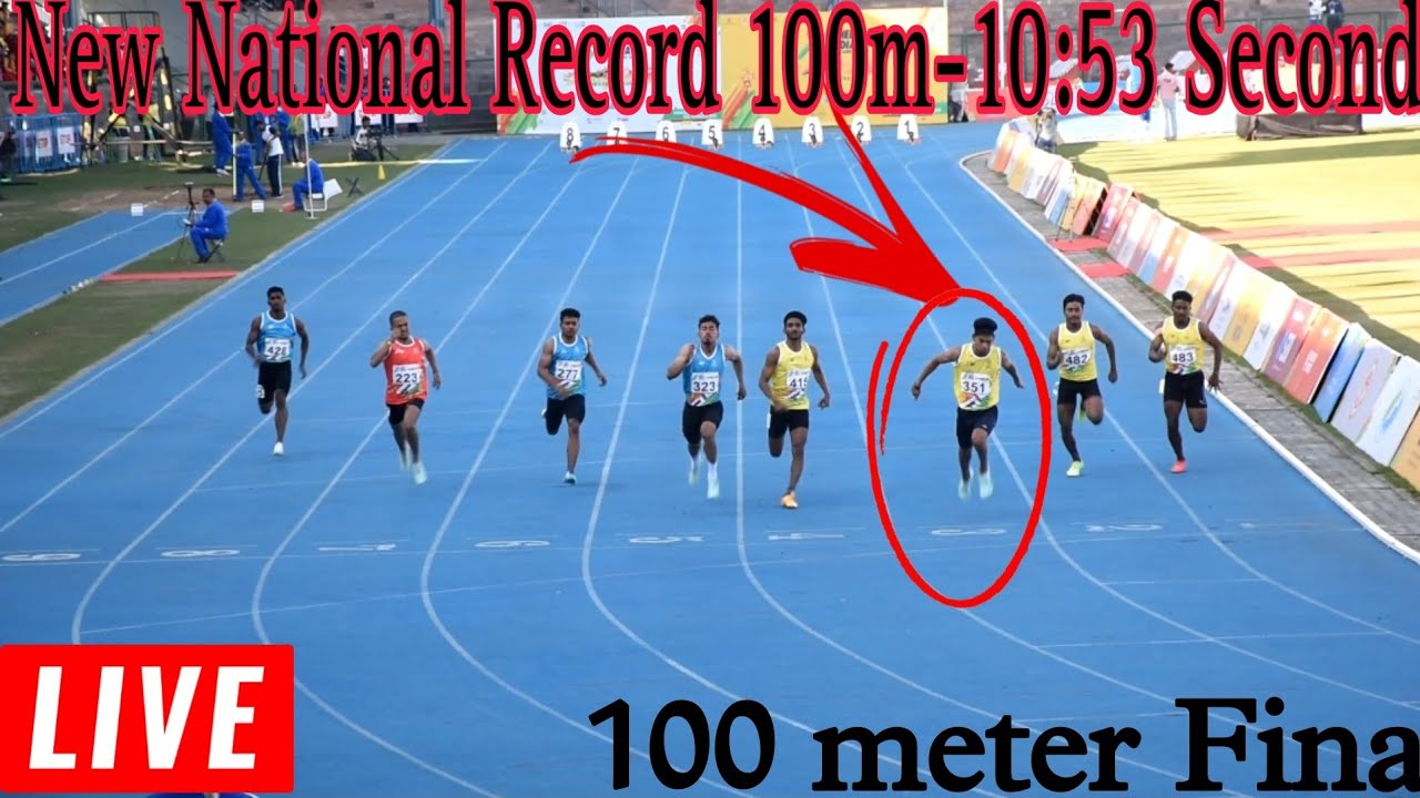 100m Final New National Record Youth Boy s Khelo India Youth Games 100m Final New National Record Youth Boy s Khelo India Youth Games