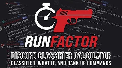 RunFactor Classifier Calculator | Advanced USPSA Classification Tools | Beta Test