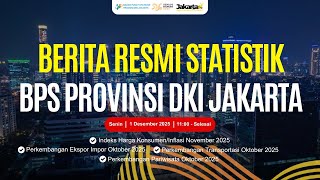 [Rilis BPS] Rilis Berita Resmi Statistik BPS Provinsi DKI Jakarta Tanggal 1 Desember 2025
