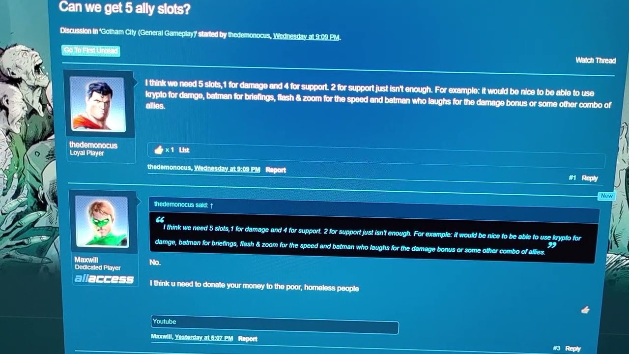 Why the dcuo forums suck.