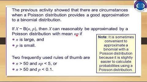 Lec 16 part 1 (Poisson Distribution, Statistics & Probability Theory, Probability Distributions)