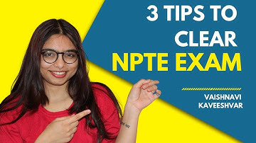 Top 3 tips to clear NPTE exam.| #NPTE #exam  | Vaishnavi in NYC