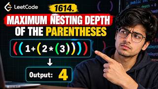 LeetCode 1614: Maximum Nesting Depth of the Parentheses | Java Solution