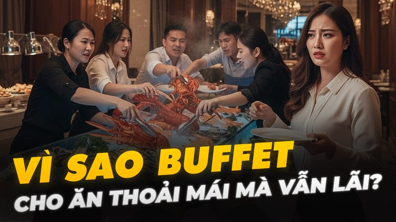 VÌ SAO BUFFET CHO ĂN THOẢI MÁI MÀ VẪN LÃI?