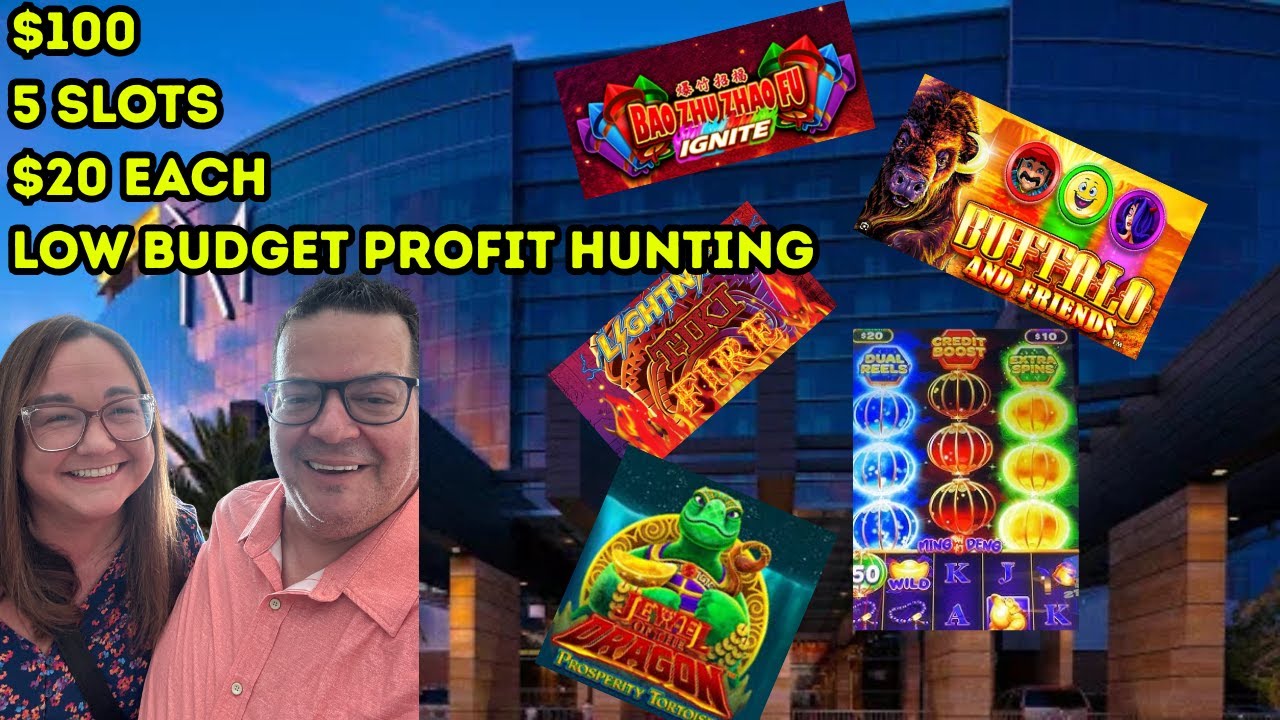 We Tried 5 Slot Machines With Just $20 Each!