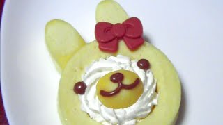 100本目の動画　兎形ケーキ　100th video! Rabbit shaped cake