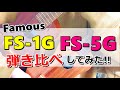 【迷ってる人向け】FamousのFS-1GとFS-5Gの違いは？弾き比べしてみた！