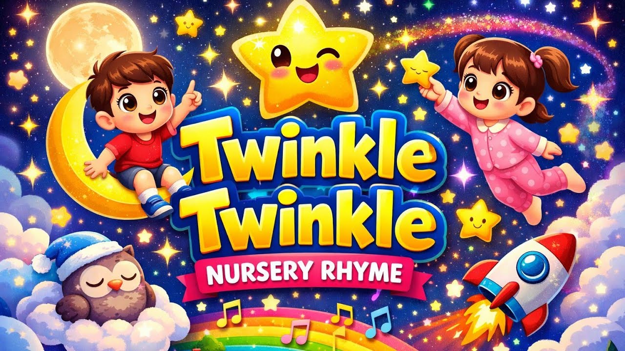 Twinkle Twinkle Little Star | 3D Nursery Rhyme for Kids | Bot Toonist # ...
