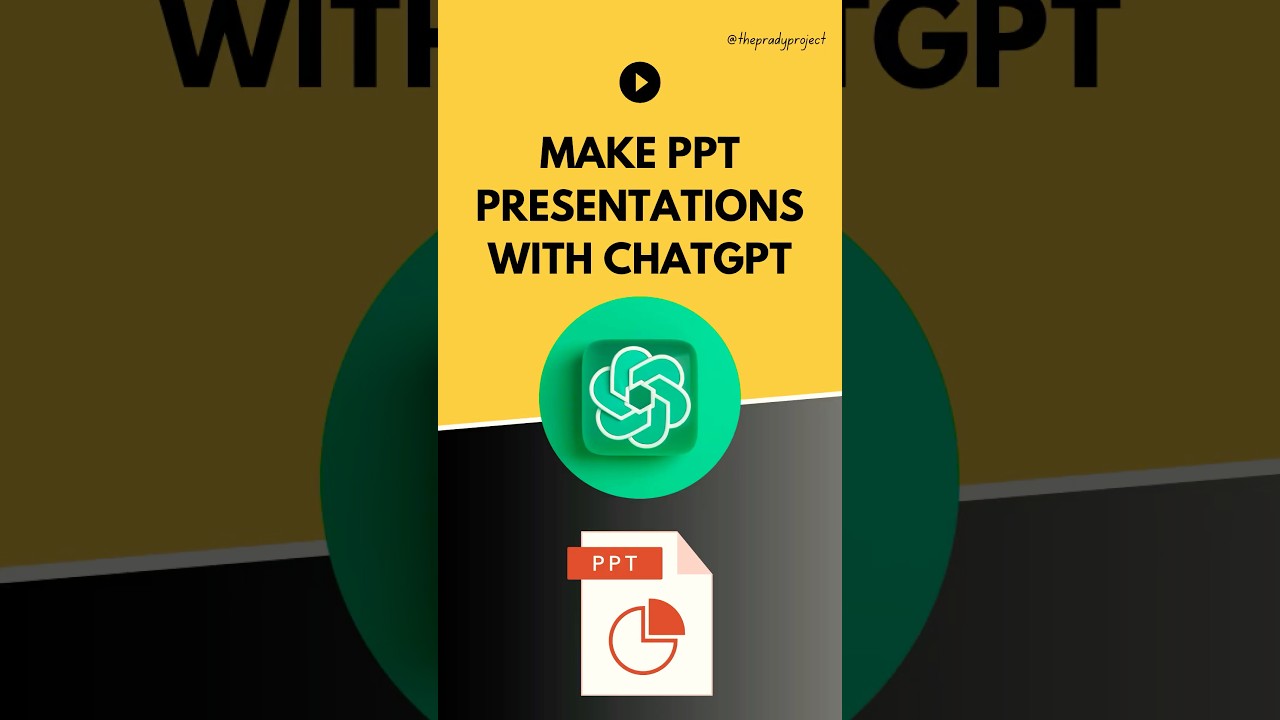 📊⭐️ Make best ppt presentations with the help of ChatGPT in minutes (Full video on channel) #shorts