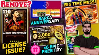 110 Zlatan Removed? Full Details ✅| 110 Big Time Messi & Barca Anniversary EFootball 26| 6 Epic Free