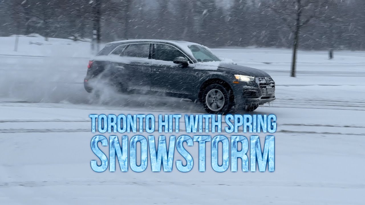 Spring snowstrom