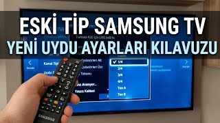Eski tip Samsung Tv de Kanal Ayarları, Yeni uydu Ayarları Nasıl Yapılır