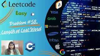 58.length of Last Word  | problem 58 | Leetcode Solution | C++ | Hindi