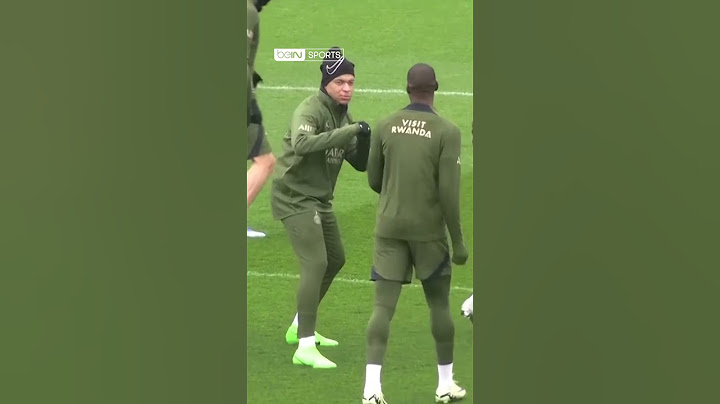 🥊 #Mbappe en mode bagarre avec Mukiele !