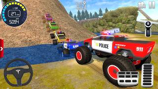 Impossible Off-Road Monster Truck Driver Racing #2 - Police Dirt Car Mud Driving - Android GamePlay screenshot 2