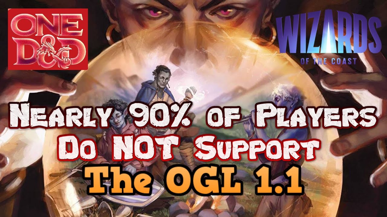 Nearly 90% Of Players Do Not Support WOTC's New OGL - YouTube