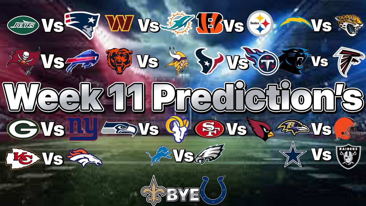 NFL Week 11 Predictions - YouTube