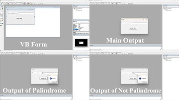 How To Check Weather The Enter Text Is a Palindrome or not Palindrome in VB 6.0