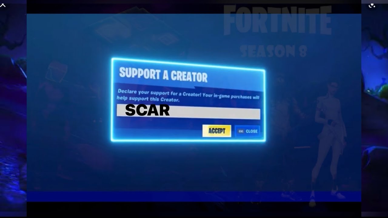 Pls use code SCAR in the item shop - YouTube