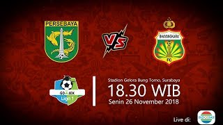 Jadwal Live Indosiar Liga 1 2018, Persebaya Vs Bhayangkara FC, Senin Pukul 18.30 WIB