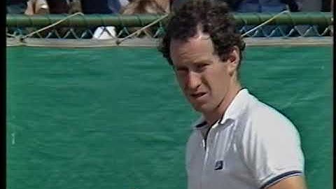 John McEnroe vs. Henri Leconte Australian Open 1985 4th round