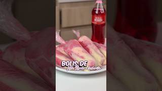 BOLIS de KOLA ROMÁN con LECHERITA 🥤✅ combinación DELICIOSA 😍 #shortsviral #kolaroman #colombia
