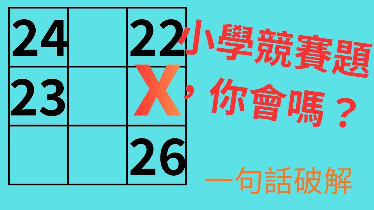 最不像難題的難題：看懂就秒殺。20世紀的總統也曾困惑過。