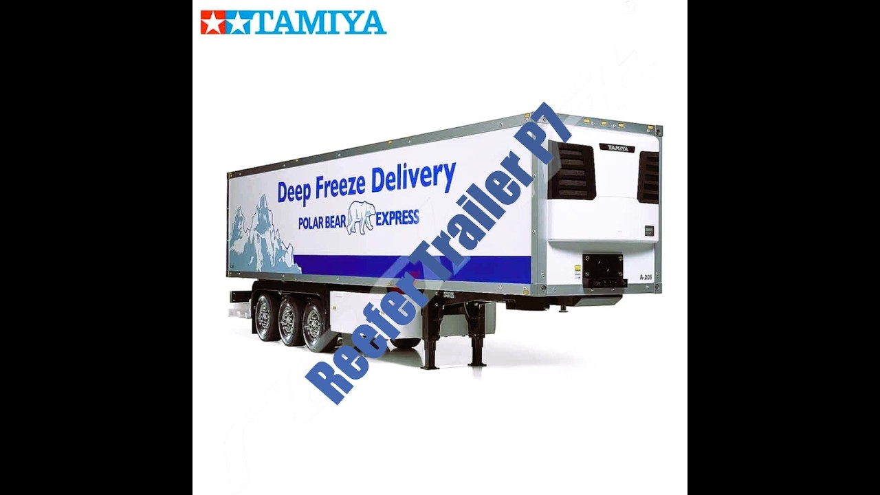 Сборка рефрижераторного прицепа Tamiya, часть 7.