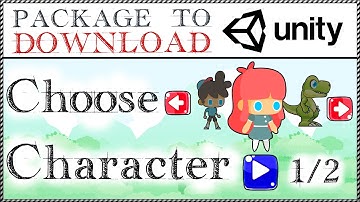 { Example of a CHARACTER SELECTION menu in Unity - Part 1 } - Download Unity Package