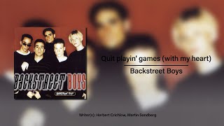 BSB - Quit' playing games with my heart (Instrumental/Karaoke)