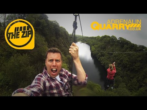 Adrenalin Quarry - Big Zip - Longest Zip wire in England - Cornwall