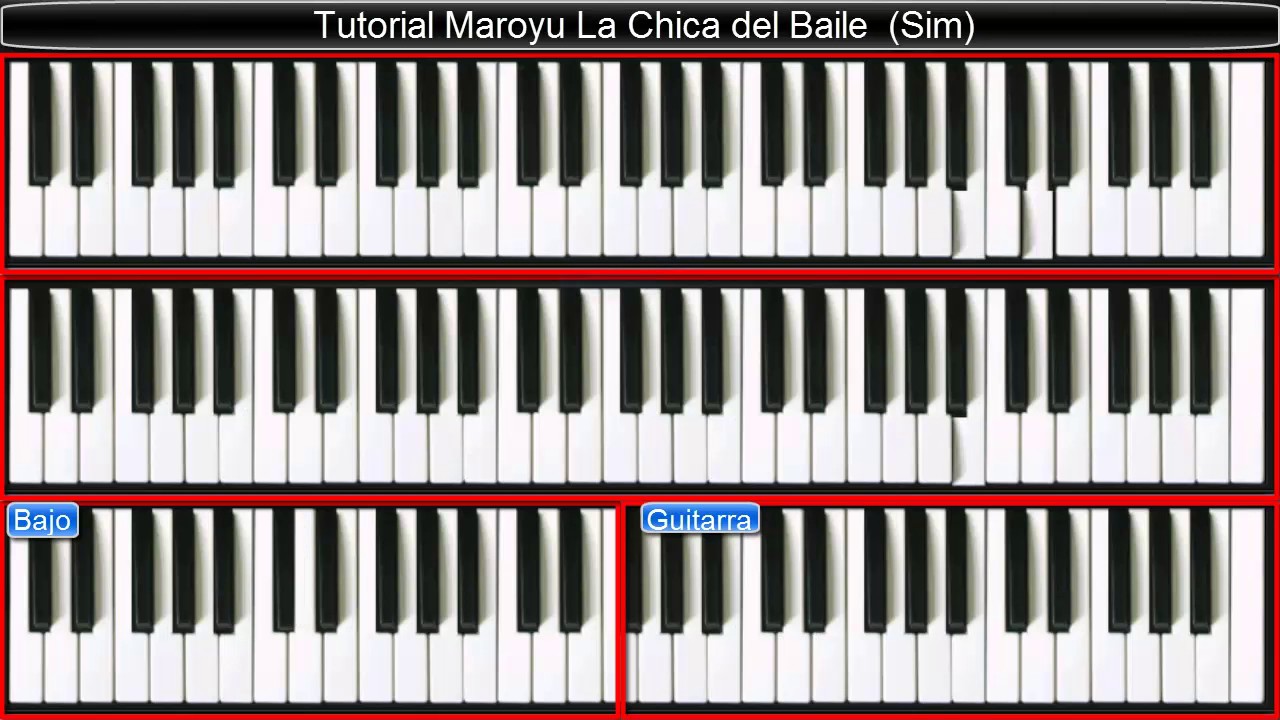Tutorial ▷ La Chica del Baile ● Maroyu ((TECLADO))✓✓✓