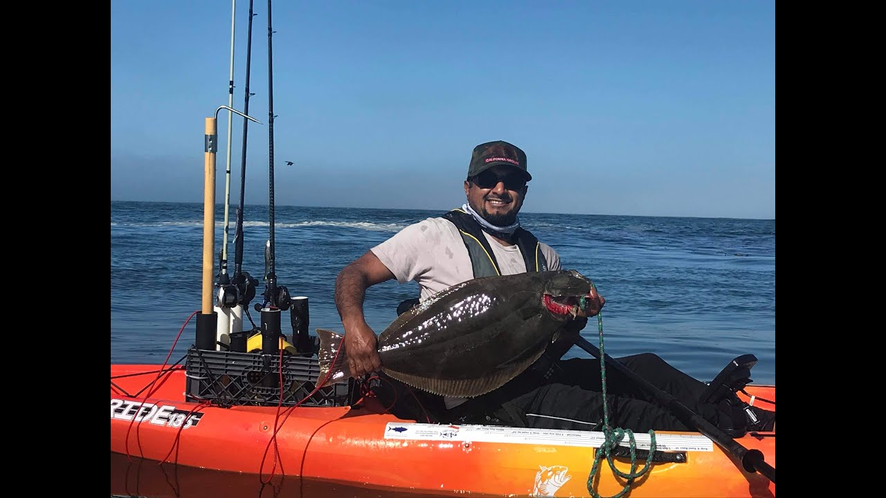 Halibut Hookup Baits Channel Islands harbor Kayak Fishing YouTube