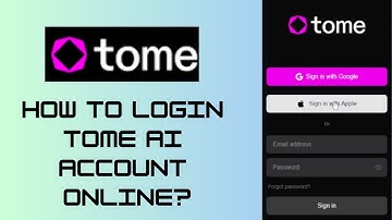 How to Login Tome AI Account Online? Tome AI Sign In Tutorial | Tome Storytelling AI