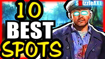 10 best training SPOTS in COD ZOMBIES - How To Get Better at Zombies (10 Best Zombies Training Spots