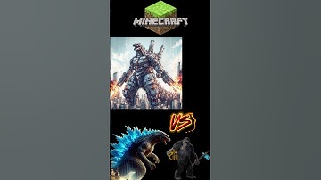 King Kong😈Godzilla Vs Mecha Godzilla 🥶 #minecraft #shorts #godzilla