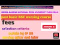 IGNOU post basic BSC nursing course fees and selection criteria full information by GP SIR #gpsir