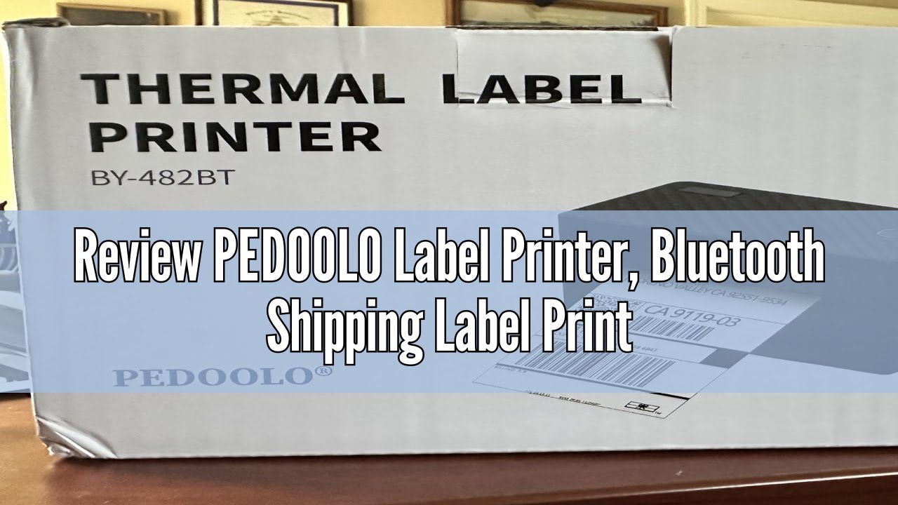 Review PEDOOLO Label Printer, Bluetooth Shipping Label Printer, 4x6 ...